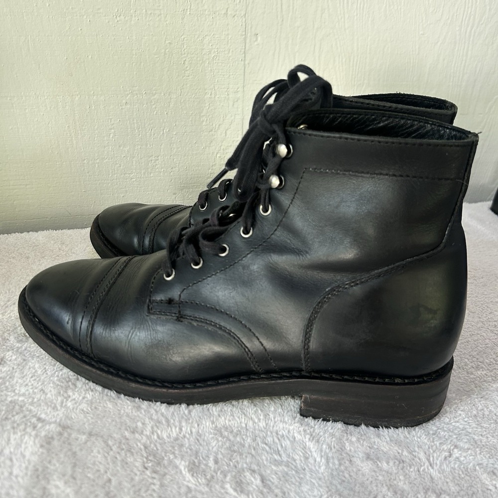 Thursday Boot Co Everyday Captain Boots Men 11 WIDE Black Chukka Dress Combat